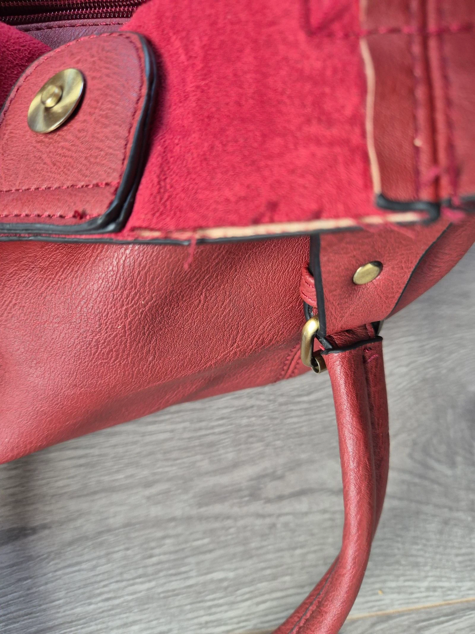 Red Handbag / Shopper – MSK – Spacious Shoulder Bag with Compartments – photo 9